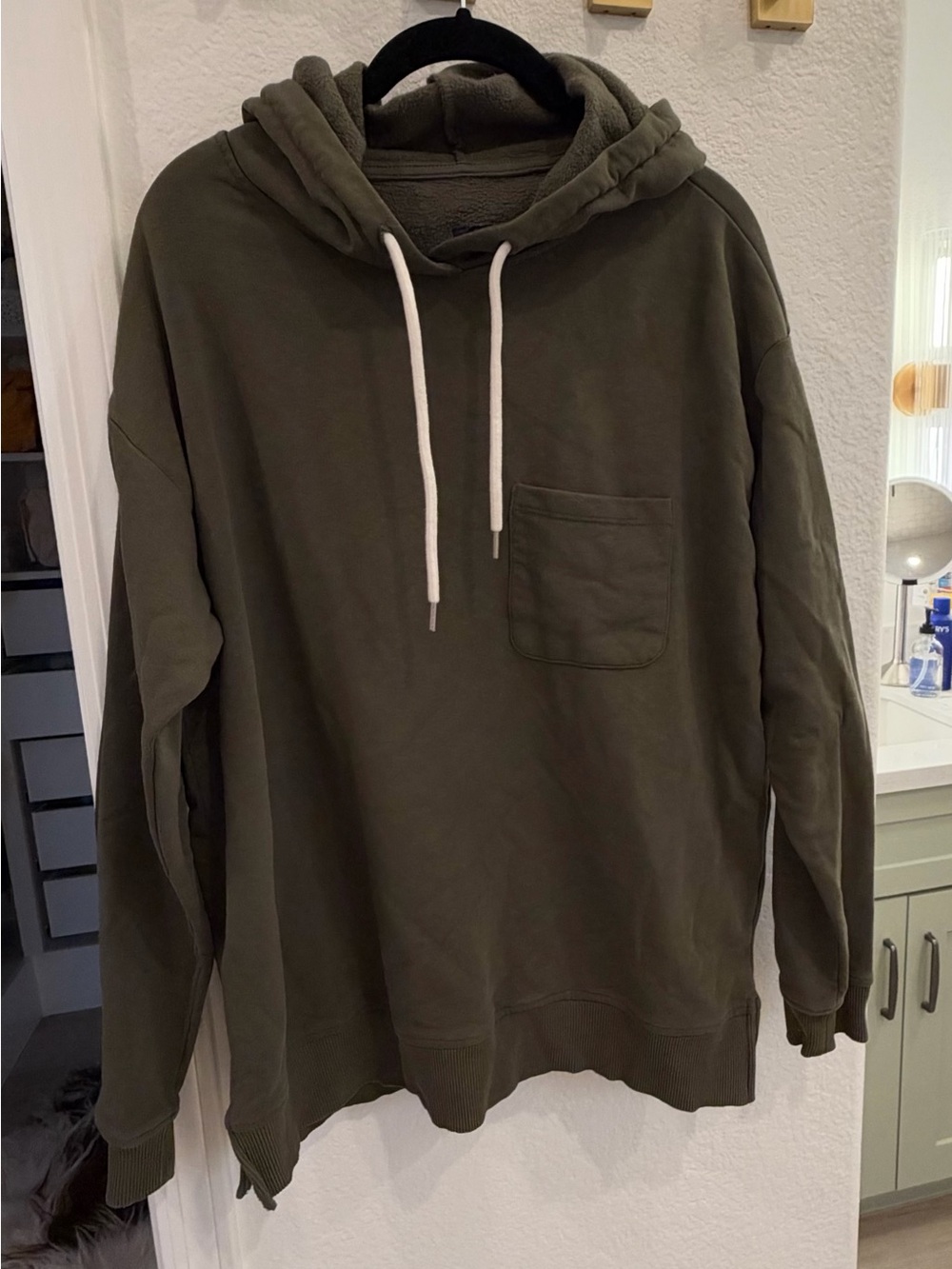 GAP Women’s Maternity Olive Green Pullover Hoodie